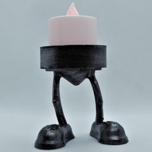 candle holder legs home candles doorway decoration art candleholder light feet 3d print model - Mito3D