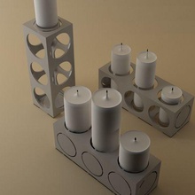 candle holders candlesticks 3d print model - Mito3D