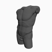 candle mould art man body decoration deco 3d print model - Mito3D