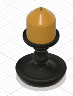 candlestick Home home candle 3d print model - Mito3D