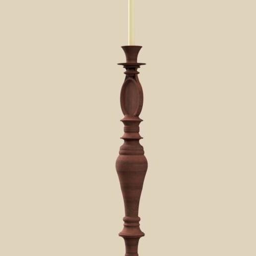 candlestick art memories stand candle holder gift lighting 3D print model - Mito3D