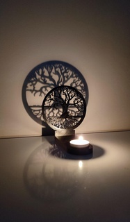 candeliere arbre gareggiare candela titolare supporto albero vita creazione decorazione tendenza credenza 3d print model - Mito3D