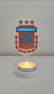 Leuchter Argentinien Zuhause Haus Kerze Halter Unterstützung messi Maradona Fußball Katar Opa fifa 2022 Champion Neu 3d print model - Mito3D
