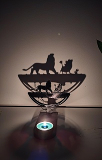 candelero Rey león hogar casa vela soporte disney lámpara ligero 3d print model - Mito3D