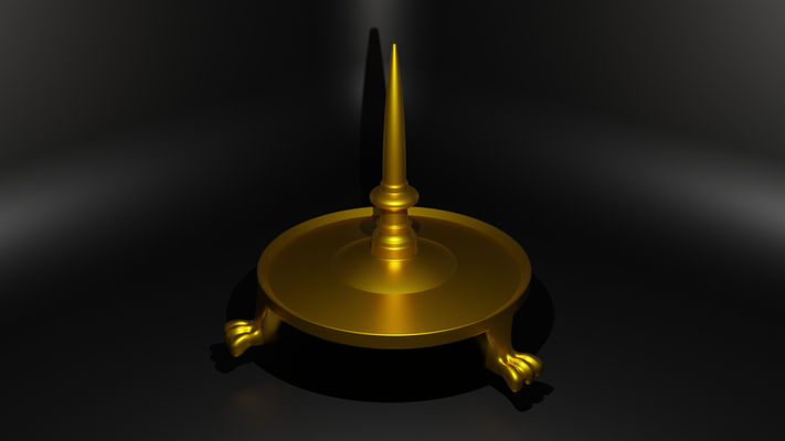 candlestick candle stand art fire art 3d print model - Mito3D