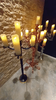 candlestick chandelier candles design romantic cozy art artful module system stand especially lamp shine castle requisites 3d print model - Mito3D