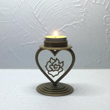 candlestick heart home 3d printing candle holder epoxy resin gift stained-glass tanyaakinora valentines day gifts 3d print model - Mito3D
