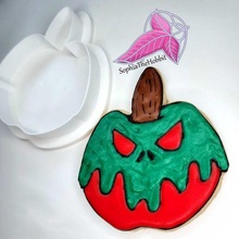 candy apple cookie cutter stick caramel halloween sophiathehobbit kitchen dining 3d print model - Mito3D
