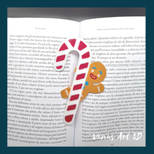 Süßigkeiten Stock Lesezeichen Gadget Weihnachten Buch natale Lebkuchen Marzipan di Zucker 3d print model - Mito3D