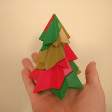 bastón de caramelo navidad árbol 3 colores solo extrusor casa 3d print model - Mito3D