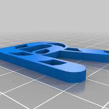 caramella canna font 3d print model - Mito3D