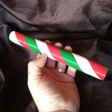candy cane pole three colour single extruder home 3d print model - Mito3D