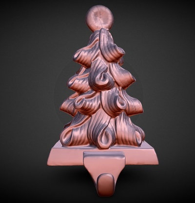 şeker baston çorap kulp destek ev noel 3d print model - Mito3D