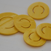 candy coins various 3d kitchen openscad parametric 3d print model - Mito3D