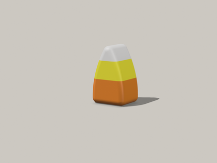 candy corn container halloween candies 3d print model - Mito3D