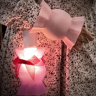 caramelo Encendiendo manga ropa mangas ligero lámpara florero 3d print model - Mito3D