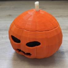 candy pumpkin home byctrldesign ctrl design dispenser halloween haloween 3d print model - Mito3D