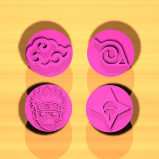 Süßigkeiten Briefmarken Naruto shippuden Stempel Boruto Akatsuki Uchiha Sasuke Anime Manga 3d print model - Mito3D