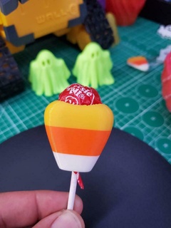 candy topper candy corn blowpop candy canycorn fun pop food drink  3d print model - Mito3D