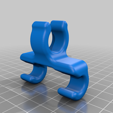 cane clip bicycle rack 3d print model - Mito3D