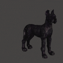 bengala Corso cão mascote estatueta arte figura animal 3d print model - Mito3D