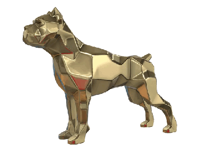 cane corso dog mammal art gift pet animal decor miniatures sculpture statue toy 3d print model - Mito3D