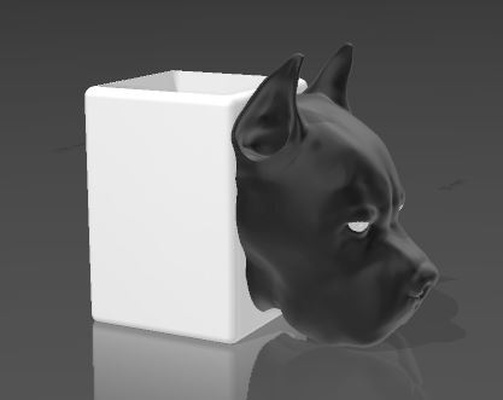 bengala corso palito dente jarra casa panela tratamento cozinha cão cane go to 3d print model - Mito3D