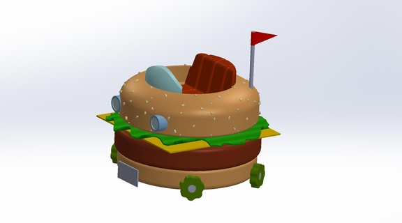 cangre movil prumo esponja cangrebúrguer Hamburger patricio Bob Esponja caranguejo duro Krusty crustáceo cascateando 3d print model - Mito3D