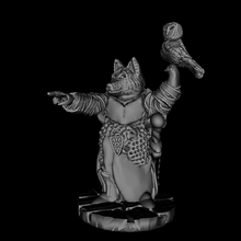 canid owlmaster game 28mm anthro dnd miniature furry heroic scale npc rpg ttrpg wolf toy accessories 3d print model - Mito3D