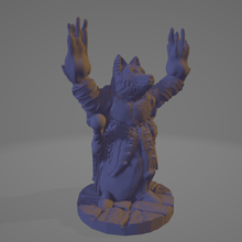 canid war sorcerer 28mm dnd dog wolf anthro furry warrior barbarian fighter pugmire tabaxi 3d print model - Mito3D