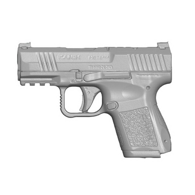 meurtrier mc9 9mm compacte pistolet réel taille analyse outils bluegun modèle soutenir moule moulage kydex cuir étui artisanat fabrication formation réelle 3d print model - Mito3D