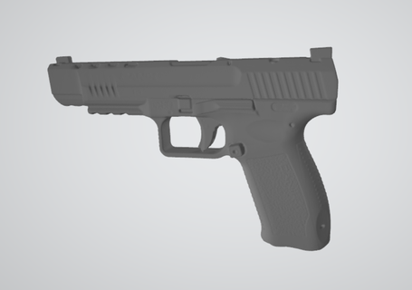 canik tp9 sfx Ayarlamak gerçek boyut araçlar kydex kalıba dökmek silah 3d print model - Mito3D