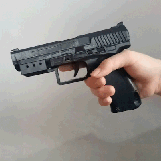 canik tp9sf shell ejecting semi auto rubber band gun fully functional scale 1 pistol toy hand airsoftgun fun art military bullet replica 3d print model - Mito3D