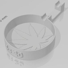 cannabis cinzeiro cigarro 3d print model - Mito3D