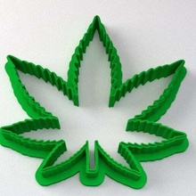 Cannabis Plätzchen Cutter Marihuana Blatt Ausstechform Küche Essen 3d print model - Mito3D