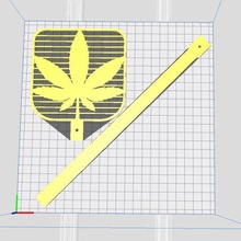 cannabis fly swatter pestcontrol 3d print model - Mito3D