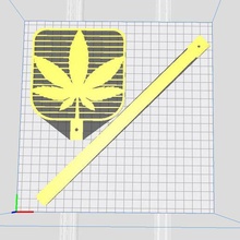 Cannabis Fliege Fliegenklatsche Schädlingsbekämpfung 3d print model - Mito3D