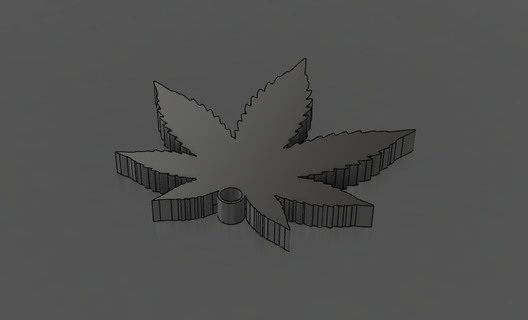 cannabis portachiavi chiave 3d print model - Mito3D
