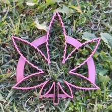 cannabis folha cortador mofo Folha chala corte 3d print model - Mito3D