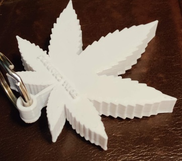cannabis feuille porte clés pendentif boucles d'oreilles libre boucle d'oreille marijuana bijoux pot herbe Odell créations clé chanvre pendentifs bijouxxcultes 3d print model - Mito3D