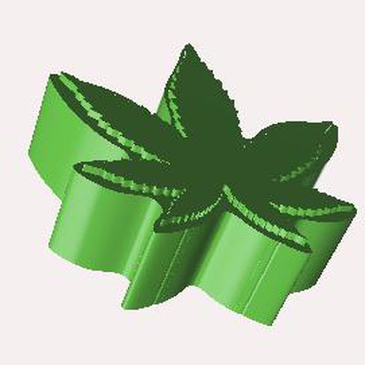 cannabis Sabonete vela mofo kit Bolores erva daninha cbd Panela fumaça folha Alto 3D print model - Mito3D