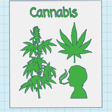 cannabis tabella 3d vari la 3d print model - Mito3D