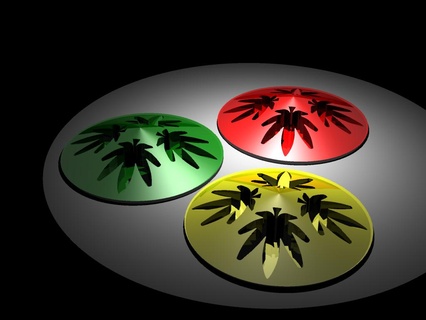 cannabis thème butée porte 3d print model - Mito3D