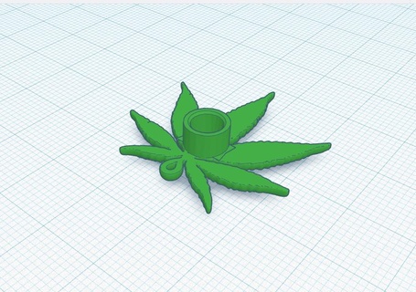 cannabis erba marijuana sprite pro estrusore Filatura fascino pendente stampante creality 3d 3d print model - Mito3D