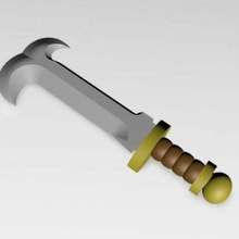cannibal chickens sword 28mm 40k greater good kroot miniature shaper tau warhammer props 3d print model - Mito3D