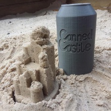 cannned castle toy sand beach sand-shape burg soda pop coke pepsi 3d print model - Mito3D