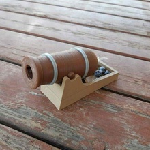 Kanone Feuer Papier Bälle Fass niedlich Spaß Gewehr Spielzeug 3d print model - Mito3D