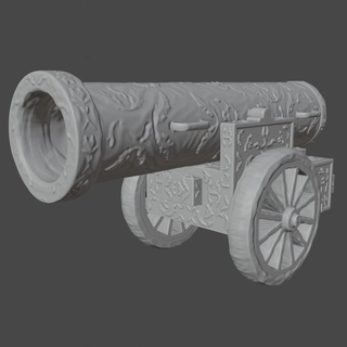 cannone artiglieria gioco artiglieria cannone collezione miniature 3d print model - Mito3D