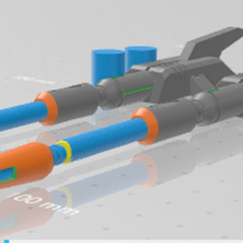 Kanone Laser Sternschrei Transformer Roboter arme 3d print model - Mito3D