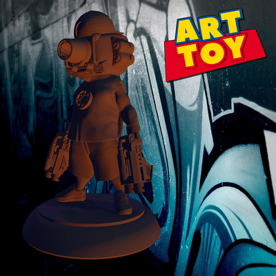 cabeza cañón juego arte juguete artístico decoracion coleccion canon funko 3d print model - Mito3D